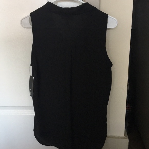 ❗️ LAST CHANCE ❗️ BCX Solid Black Crepe Shirt - Picture 2 of 4